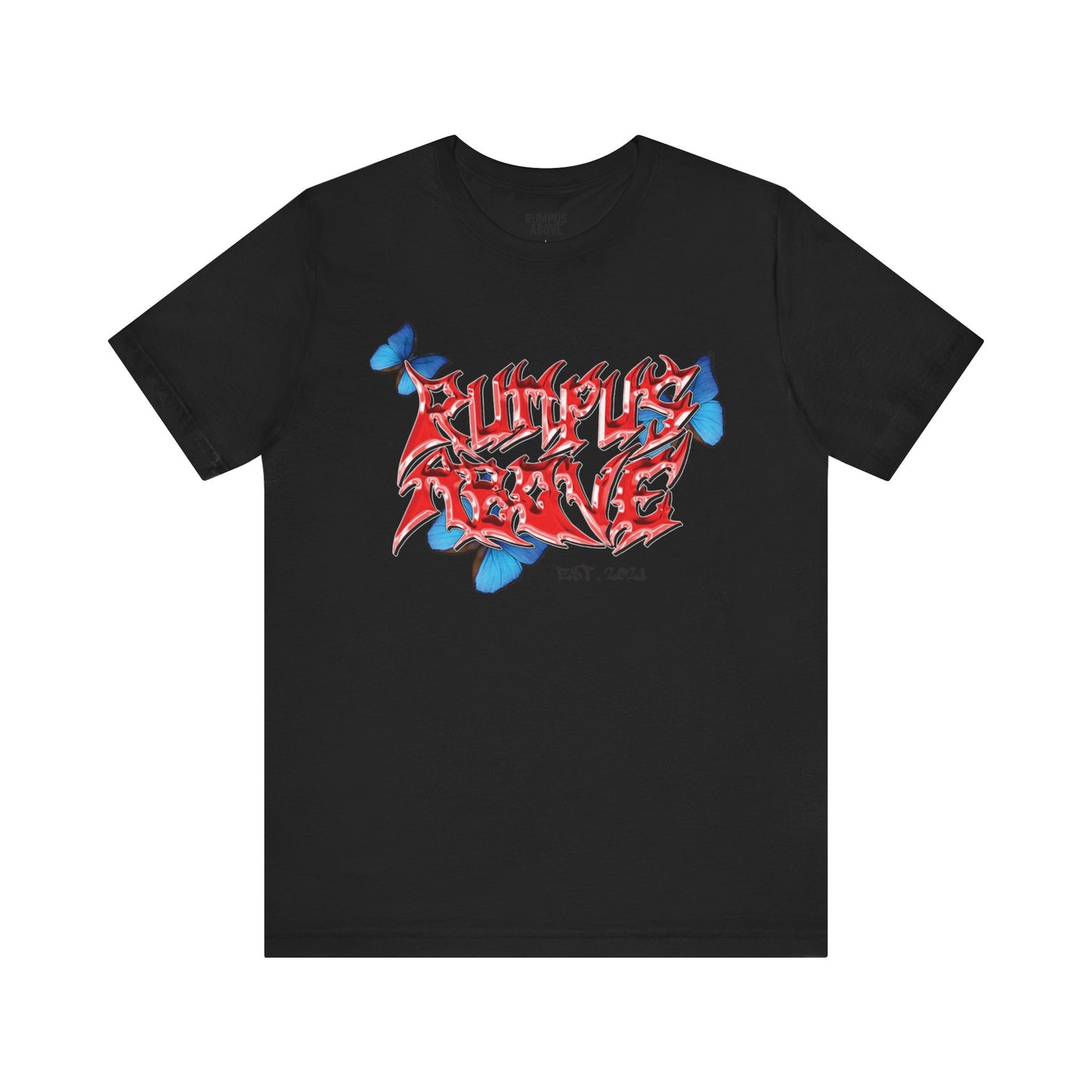 Red Bevels & Butterflies Short Sleeve Tee